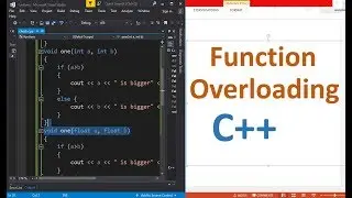 Function Overloading - C++ Programming