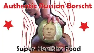 Make Authentic Russian Borscht with beef, cabbage and red beets. Eat Healthy Food. Fast to Prep.