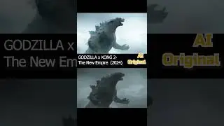 AI transformed GODZILLA x KONG 2 into an INCREDIBLE ANIMATION! 🤩 #shorts