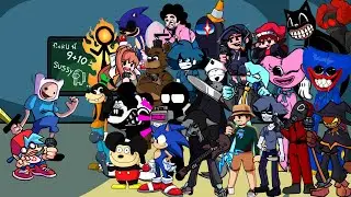 FNF Corrupted hero - But Everyone Sings It 🎤 (Different Characters Sing It)VS Finn pibby fnf