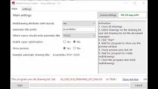 Multidrawing Creator   Turn On Old Drawing List