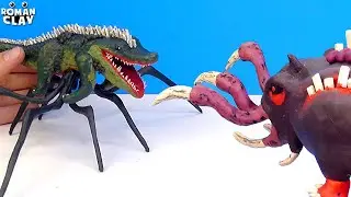 Making Zoochosis Animals: Crocodile vs Hippopotamus Zombie Mutants ► Sculpting with Clay