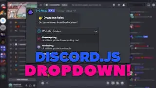 [NEW] DISCORD.JS DROPDOWN MENU! - 2021