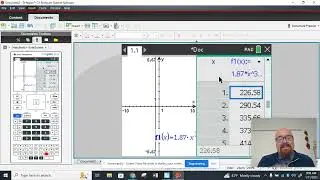 An Example of Instantaneous Rate of Change Using a Table with the TI-Nspire