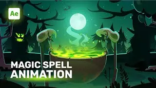 Magic Spell Animation in After Effects - After Effects Tutorial - No Third Party Plugins