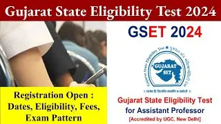 GSET 2024 application form, state eligibility test 2024, gset eligibility, gset fees, gse exam 2024