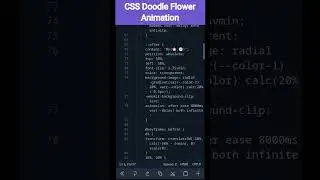 CSS Doodle Flower Animation || Coding Status 