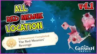 ALL Red Meanie Location | The Red Meanies Revenge | Hidden Achievement | v4.1 Guide | Genshin Impact