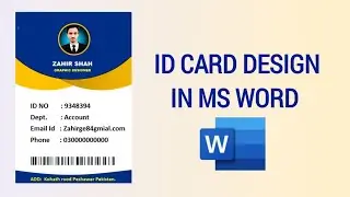 best id card design in Microsoft word