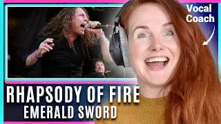 They Invented Symphonic Metal? | Rhapsody Of Fire - Emerald Sword | Vocal Coach Reaction & Analysis