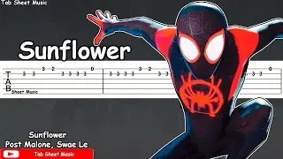 Sunflower - Post Malone, Swae Lee Guitar Tutorial