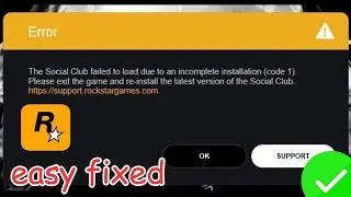 How to fix Rockstar games launcher error code 1