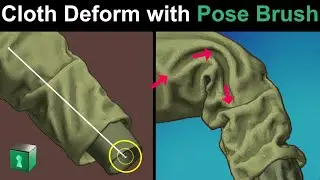 Deform Cloth with the Pose Brush | Blender Secrets | Clothing in Blender