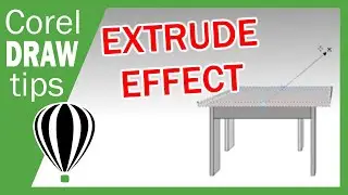 #shorts Extrude Effect in CorelDraw