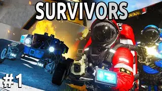 SHOT DOWN!! - Space Engineers - Survivors - Ep #1