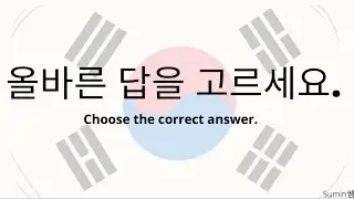 Korean Quiz 1 - 중급자, 고급자 #korean #koreangrammar #koreanquiz #studykorean #studykoreanwithme