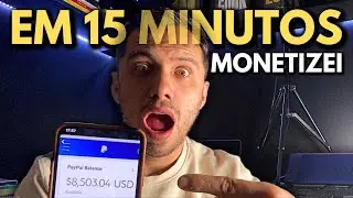 (MONETIZEI AO VIVO) COMO MONETIZAR UM CANAL NO YOUTUBE EM 15 MINUTOS (E Ganhar em Dólar no Youtube)