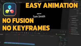 Simple professional animated credits in DaVinci Resolve 18 Tutorial for Beginners