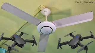 Made In Indonesia 🇮🇩 Unique Vintage Collection | Panasonic Ceiling Fan Falling Down to Drone 🔥🔥🔥