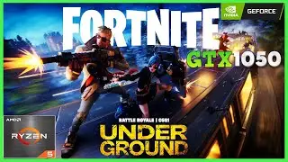 FORTNITE UNDERGROUND 🟢 Capitulo 5 Temporada 1: GTX 1050 & Ryzen 5 4500 Test Gameplay 