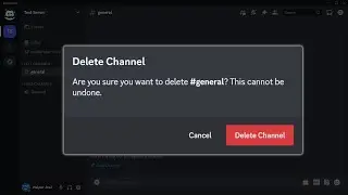 Delete A Text Channel In A Discord Server