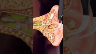 ASMR ear cleaning and treatment animation 
