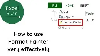 How to use Format Painter on multiple cells together in Excel