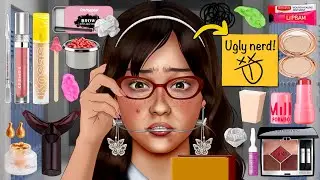 Riasan ASMR | Transformasi dari siswa kutu buku menjadi siswa paling populer | MAKEOVER KUTU BUKU