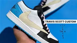 JORDAN 1 LOW TRAVIS SCOTT CUSTOM | TIMELAPSE