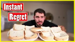 Trying to Eat 9 PB&J's in 6 Minutes || Low-Calorie Food Challenge!