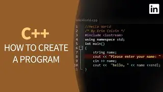 C++ Tutorial - CREATING a Simple Program