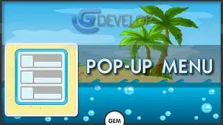 Pop-up menu | GDevelop 5