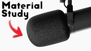 How to Create Realistic Microphone Textures in Maya/Arnold - Material Study