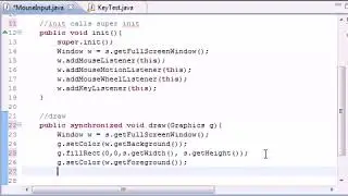 Java Game Development | Chapter  - 31 - User Mouse Input ‏