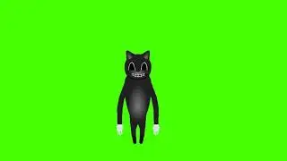 Cartoon Cat Jumpscare (Sticknodes)Green Screen