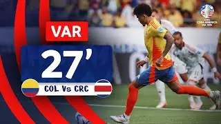 CONMEBOL Copa América | VAR Review - Penalty | COLOMBIA – COSTA RICA | Minute 27