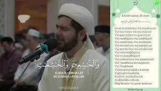 Al Ahzob surasidan go’zal qiroat 🤩- Muhammadloiq qori سورة لاحزاب