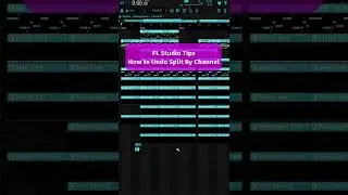 How to Undo Split By Channel (Merge Pattern Clips) / FL Studio Tips 