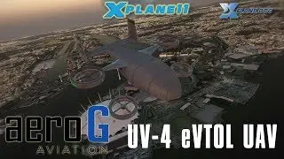 AeroG Aviation UV-4 eVTOL UAV for X-plane 11