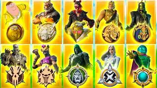 Evolution of Medallions of Mythic Bosses in Fortnite (Chapter 5 Season 1 - Chapter 5 Season 4)