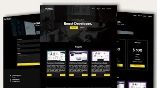 React Portfolio Website Tutorial From Scratch | Responsive Portfolio Website Using React JS