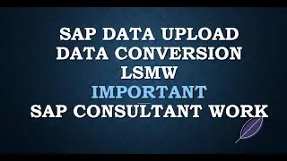 sap data upload | data conversion in sap | material master upload in sap s4hana