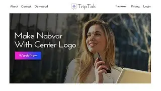 How To Make Website With Center Logo Using HTML CSS Bootstrap | Tutorial For Beginners