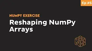 How to Reshape NumPy Arrays - Beginner Python NumPy Exercises #5