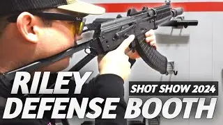 Entire Riley defense booth, Krink, 308 RPK, M77 kits: Shot Show 2024.