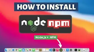 How to download NodeJS and install NPM on Mac OS Big Sur Apple Macbook M1