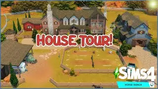 Large Country Ranch House Tour! | The Sims 4 Horse Ranch