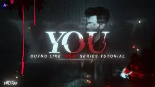 Blood text outro like YOU series on After Effects
