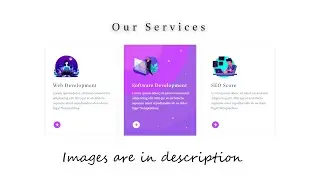 Service section using HTML and CSS | Snow effect on Hover | CSS Design