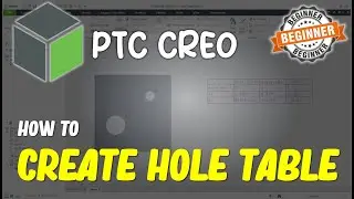 Creo How To Create Hole Table